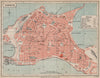 CADIZ antique town city plan ciudad. Spain Espana. MURRAY 1898 old map
