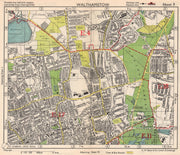 NE LONDON. Walthamstow Highams Park Chapel End Epping Forest. BACON 1948 map
