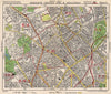 N LONDON. Highgate Crouch End Holloway Finsbury Park Gospel Oak. BACON 1948 map
