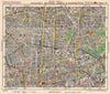 NE LONDON. Hackney Bethnal Green Shoreditch Hoxton Canonbury. BACON 1948 map