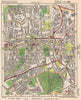 W LONDON. Ealing Park Royal West Acton Town Gunnersbury Park. BACON 1948 map