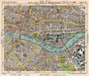 LONDON. City East End Bermondsey Stepney Rotherhithe Whitechapel.BACON 1948 map