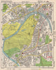 SW LONDON. Brentford Kew gardens Richmond Sheen Chiswick. BACON 1948 old map