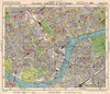 SW LONDON. Fulham Chelsea Battersea Walham/Parson's Green. BACON 1948 old map