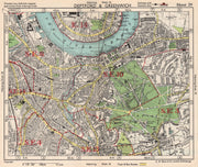 SE LONDON. Deptford Greenwich Cubitt Town Lewisham Blackheath. BACON 1948 map