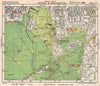 SW LONDON. Putney Roehampton Richmond Park Wimbledon Common. BACON 1948 map