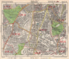 S LONDON. Brixton Clapham Balham Herne Hill Streatham Tusle Hill.BACON 1948 map