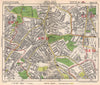 S LONDON. Streatham/Vale Norbury Tooting Bec West Norwood. BACON 1948 old map