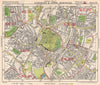 SE LONDON. Sydenham Upper Norwood Crystal Palace Sydenham Penge. BACON 1948 map