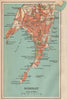 BRITISH INDIA. Bombay (Mumbai) city plan.Key buildings docks Gymkhanas 1929 map