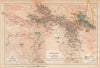 INDIA. Mussoorie hill station & Landour cantonment. Route to Simla. 1929 map