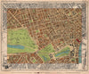 WEST END LONDON. Belgravia Mayfair Soho Marylebone Westminster 1932 old map