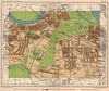 SW LONDON. Mortlake Barnes Grove Park East Sheen Richmond Park Putney 1932 map
