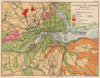 LONDON GEOLOGY. Alluvium Brick Gravel Clay Chalk Bagshot/Thanet sands 1932 map