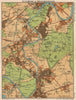 SW LONDON. Richmond Kew Kingston Surbiton Twickenham Teddington 1932 old map