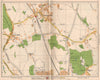 NW LONDON. Elstree Borehamwood Edgwarebury Barnet Gate Highwood Hill 1938 map