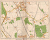 NW LONDON. Elstree Borehamwood Edgwarebury Barnet Gate Highwood Hill 1938 map