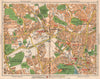 N LONDON. Southgate Friern Barnet Palmer's Green Bowes Park Wood Green 1938 map