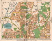 NE LONDON. Higham Hill Chingford Hatch Higham's Park Chapel End 1938 old map