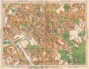 NW LONDON. Hendon East Finchley Golder's Green Child's Hill North End 1938 map