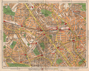 NW LONDON. Cricklewood West Hampstead Brondesbury Kensal Rise Kilburn 1938 map