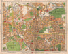 W LONDON. Acton Gunnersbury Park Royal Ealing Common Turnham Green 1938 map
