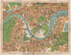 SW LONDON. Chiswick Gunnerbsury Kew Mortlake Barnes North Sheen 1938 old map