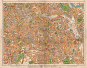 S LONDON. Walworth Camberwell Peckham Walworth Bermondsey Denmark Hill 1938 map