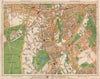 SW LONDON. Wandsworth Putney Wandsworth West Hill Earlsfield Wimbledon 1938 map