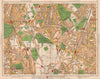 S LONDON. Upper Sydenham Forest Hill Tulse Hill Dulwich Nunhead 1938 old map