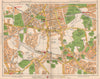 SE LONDON. Mottingham Eltham Grove Park Longlands New Eltham 1938 old map