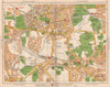 SE LONDON. Mottingham Eltham Grove Park Longlands New Eltham 1938 old map