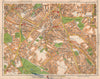 S LONDON. Mitcham Tooting Streatham West Norwood Norbury Eastfields 1938 map