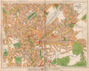 S LONDON. South Norwood Waddon Croydon Selhurst Woodside Addiscombe 1938 map
