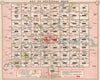LONDON. Index map. Railways underground tube bus trolleybus map 1953 old