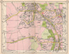 N LONDON. New Barnet High Barnet Arkley Totteridge Whetstone 1953 old map