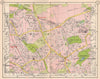 N LONDON. Southgate Cockfosters Oakleigh Park East Barnet Winchmore 1953 map