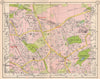 N LONDON. Southgate Cockfosters Oakleigh Park East Barnet Winchmore 1953 map