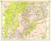 NE LONDON. Loughton Epping Forest Buckhurst Hill Debden Chigwell 1953 old map