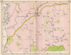 NE LONDON. Abridge Lambourne End Loughton River Roding Debden 1953 old map