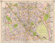 NW LONDON. Edgware Mill Hill Watling Burnt Oak Queensbury Colindale 1953 map