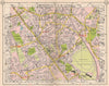 NW LONDON. Edgware Mill Hill Watling Burnt Oak Queensbury Colindale 1953 map