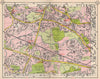 NW LONDON. Northolt Perivale Greenford Sudbury Heights Wood End 1953 old map