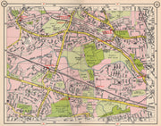 NW LONDON. Northolt Perivale Greenford Sudbury Heights Wood End 1953 old map
