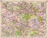 NW LONDON. Northolt Perivale Greenford Sudbury Heights Wood End 1953 old map