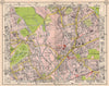 E LONDON. Old Ford Bow West Ham Forest Gate Hackney Leyton Stratford 1953 map