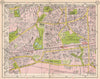 E LONDON. Becontree Dagenham Barking Rippleside Upney Goodmayes Park 1953 map