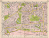 E LONDON. Becontree Dagenham Barking Rippleside Upney Goodmayes Park 1953 map