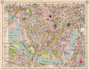 SW LONDON Fulham Walham Green Hammersmith South Kensington Earls Court 1953 map