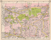 SE LONDON. Plumstead Abbey Wood Belvedere East Wickham Welling 1953 old map